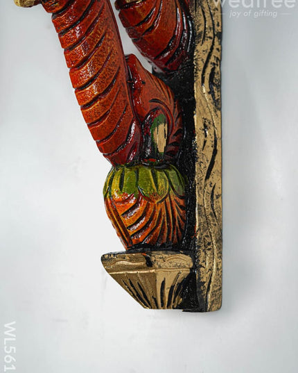 Wooden Carved Elephant Bracket - 12 inch - Set of 2 - WL5618 - Wooden Artifacts