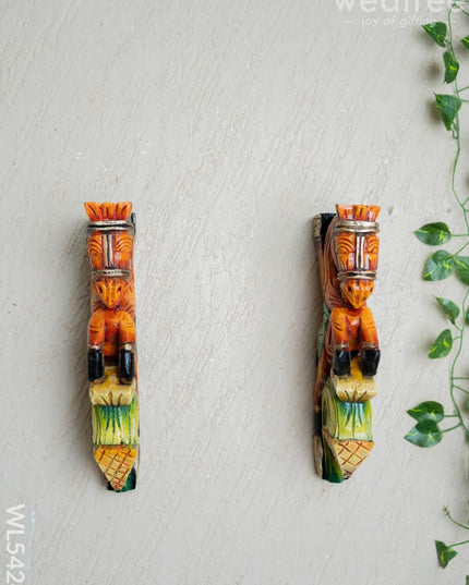 Wooden Carved Horse Bracket - 12 inch - Set of 2 - WL5424 - Wooden Artifacts