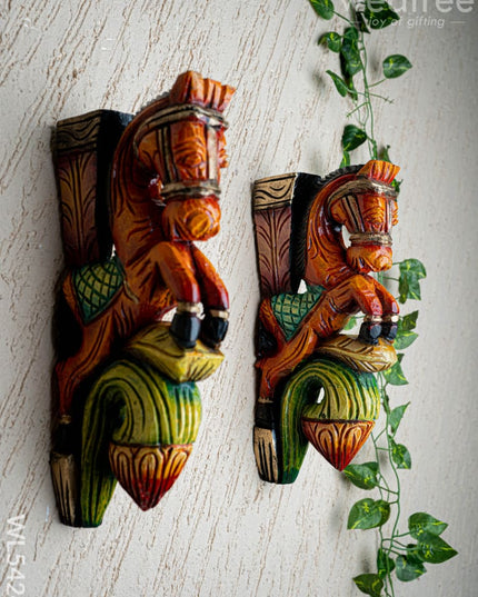 Wooden Carved Horse Bracket - 12 inch - Set of 2 - WL5424 - Wooden Artifacts