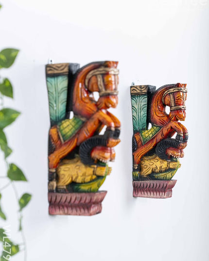 Wooden Carved Horse Bracket - Set of 2 - WL4793 Wooden Artifacts