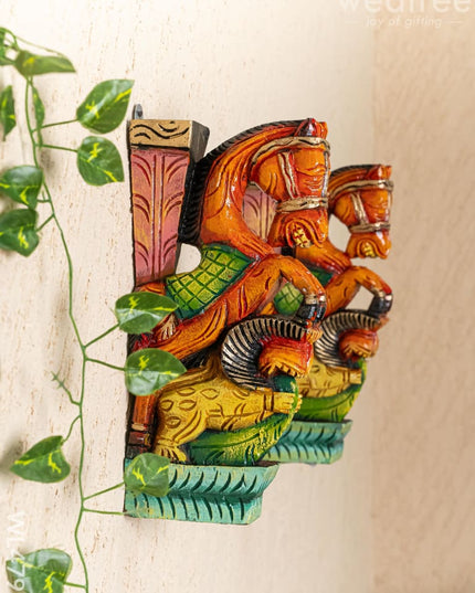 Wooden Carved Horse Bracket - Set of 2 - WL4793 - Wooden Artifacts