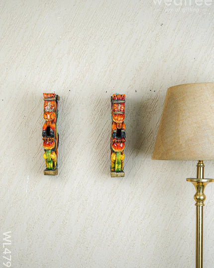 Wooden Carved Horse Bracket - Set of 2 - WL4793 - Wooden Artifacts