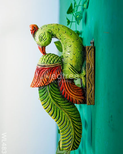 Wooden Carved Parrot Bracket - 12 inch - Set of 2 - WL4837 Wooden Decor