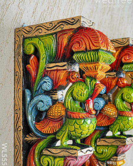 Wooden Carved Parrot Bracket - 18 inch - Set of 2 - WL5558 - Wooden Artifacts