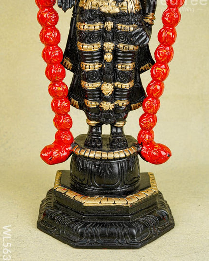 Wooden Carved Tirupathi Balaji Idol - 24 inch - WL5639 - Wooden Artifacts