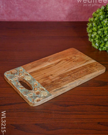 Wooden Chopping Board With Cut Handle - Wl3215-2 Utility