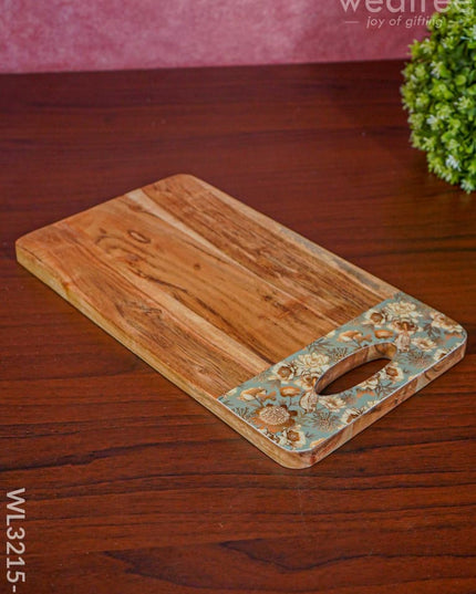 Wooden Chopping Board With Cut Handle - Wl3215-2 Utility