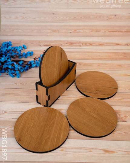 Wooden Coaster Set - Set of 4 - WBG1897-1 - Coasters RG