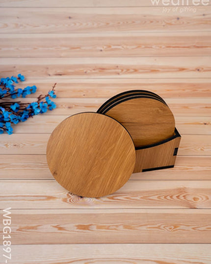 Wooden Coaster Set - Set of 4 - WBG1897-1 - Coasters RG