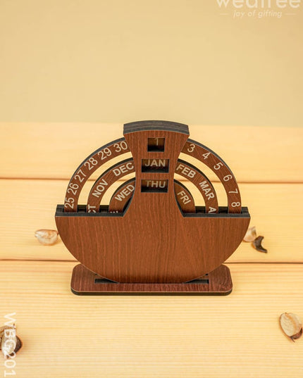Wooden Desk Calendar - 6 inch - WBG2016 - Home Decors RG