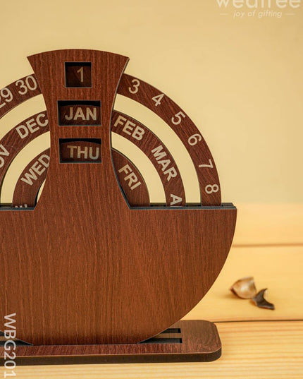 Wooden Desk Calendar - 6 inch - WBG2016 - Home Decors RG