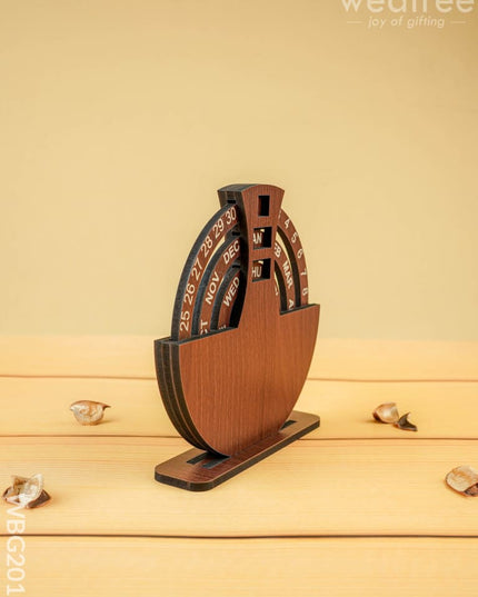 Wooden Desk Calendar - 6 inch - WBG2016 - Home Decors RG