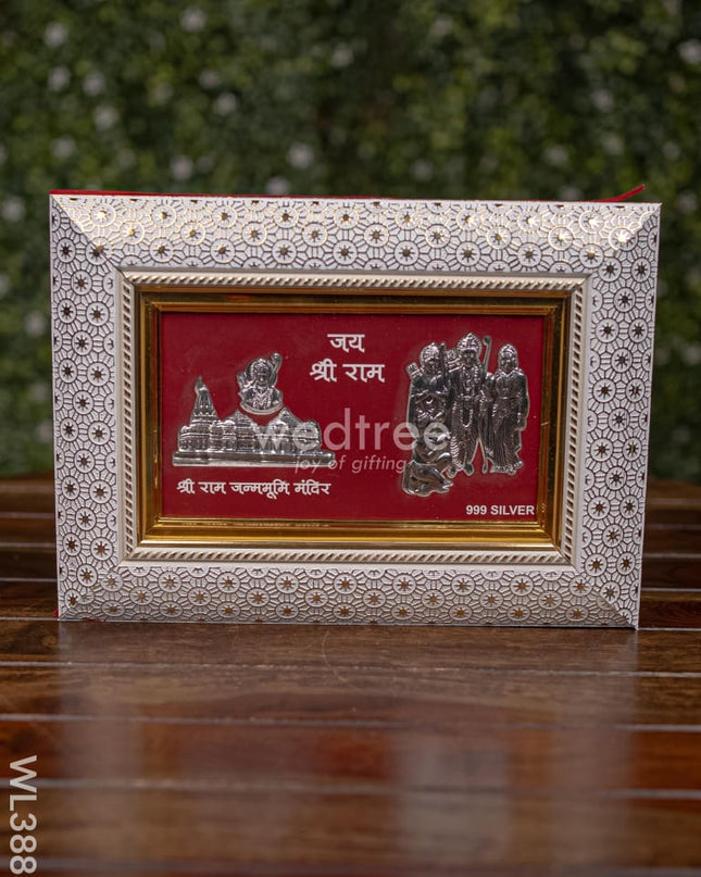 Wooden Frame With Ram Family Silver Coating - Wl3883 German Photo