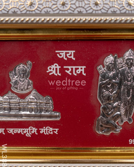 Wooden Frame With Ram Family Silver Coating - Wl3883 German Photo