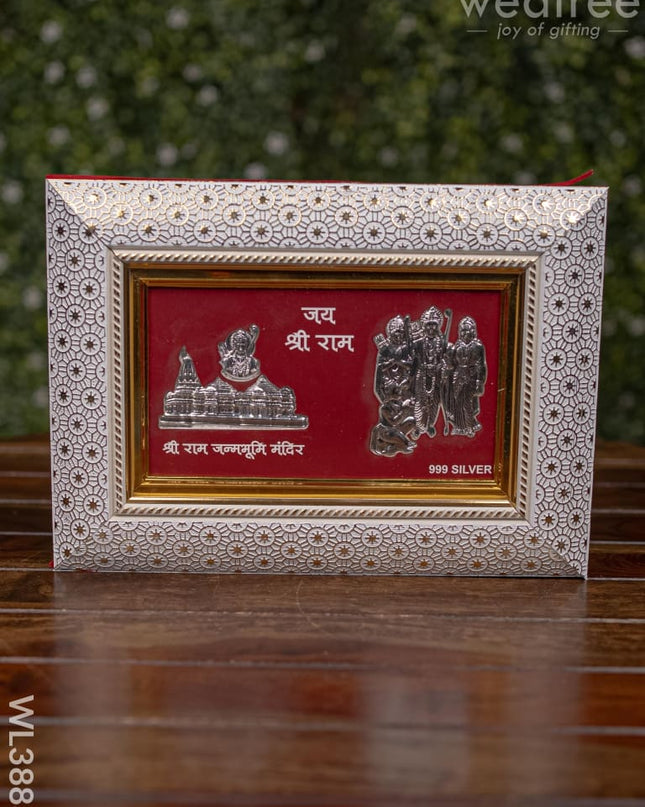 Wooden Frame With Ram Family Silver Coating - Wl3883 German Photo