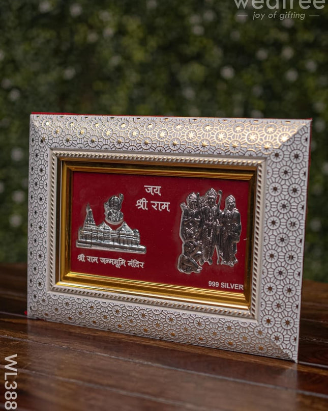 Wooden Frame With Ram Family Silver Coating - Wl3883 German Photo
