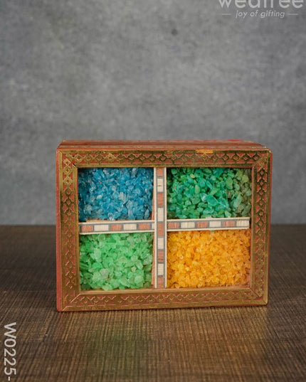 Wooden Gem Stone Box - 3X4 W0225-1 Jewellery Holders