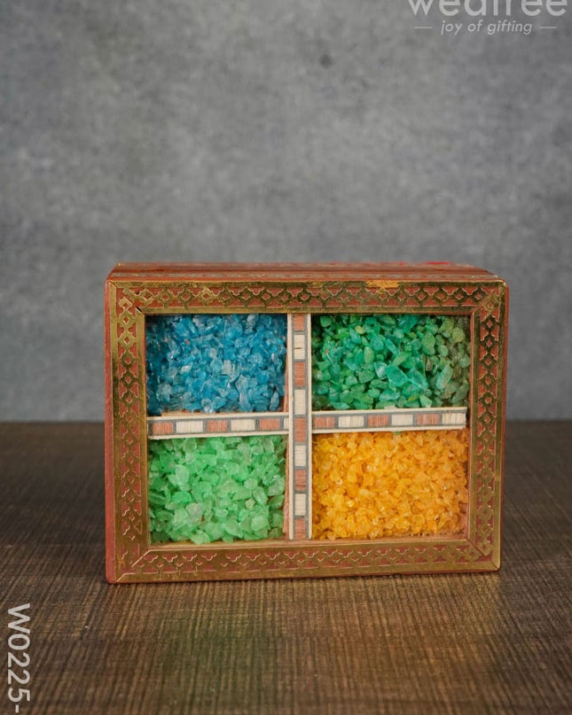 Wooden Gem Stone Box - 3X4 W0225-1 Jewellery Holders