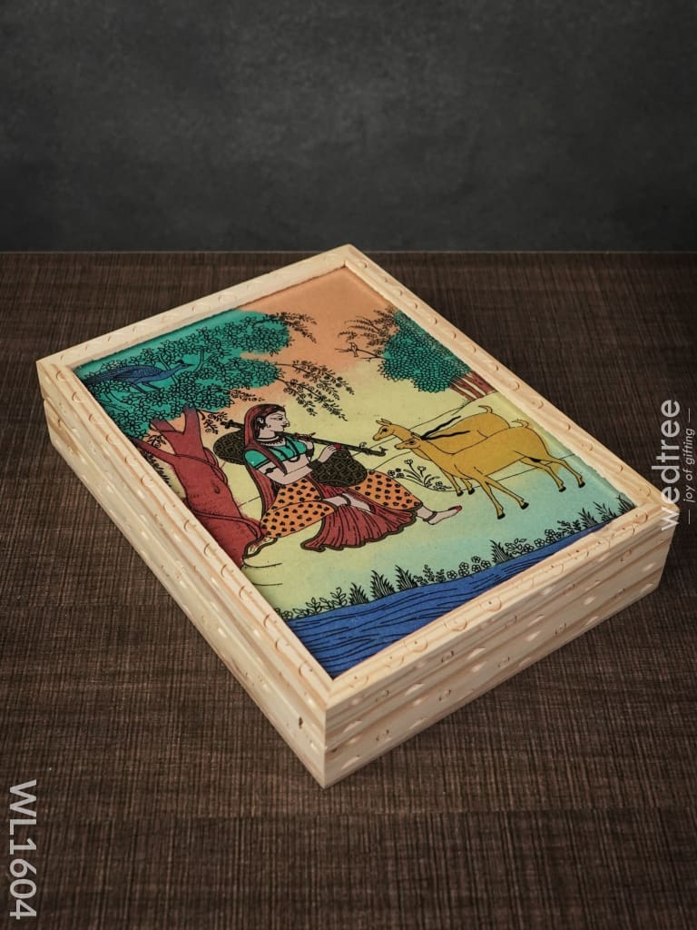 Wooden Hand Painted Jewel Box - (8.5 X 6.5) Wl1604 Utility