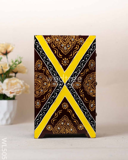 Wooden Handpainted 3 Drawer Organizer Box - WL5059 Wooden Utility