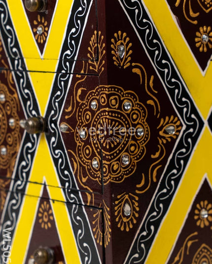 Wooden Handpainted 3 Drawer Organizer Box - WL5059 Wooden Utility