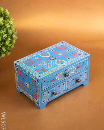 Wooden Handpainted 3 Drawer Organizer Box - WL5074 Wooden Utility