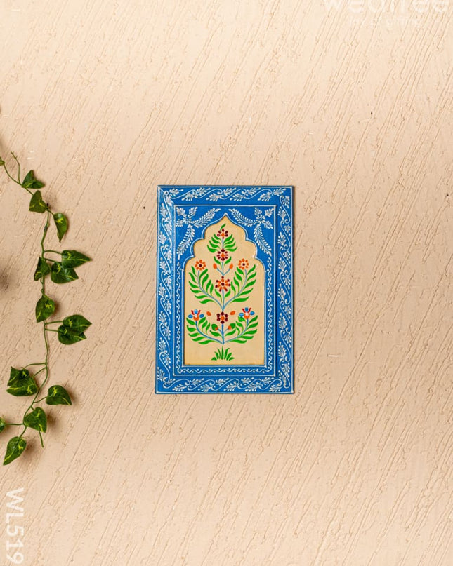 Wooden Handpainted Wall Decor - 12x8 inch - Blue - WL5193 - Frames