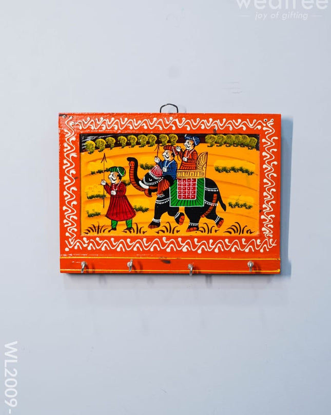 Wooden Key Hanger - Royal Elephant Small (9X6) Wl2009-1 Hangers