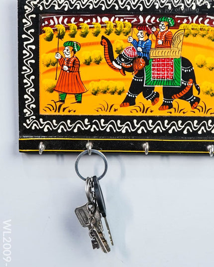 Wooden Key Hanger - Royal Elephant Small (9X6) Wl2009-1 Hangers