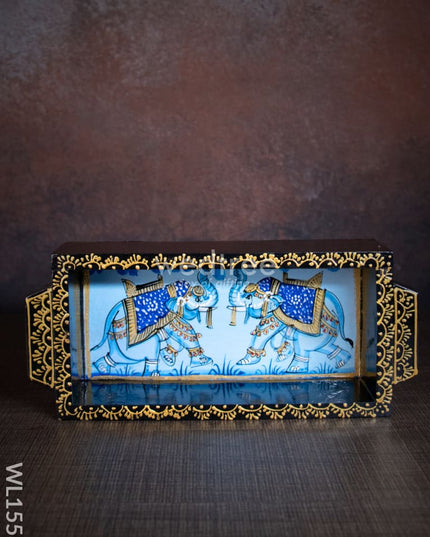 Wooden Painted Tray - 8Inches Wl1553 Trays