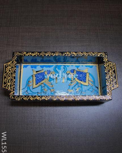 Wooden Painted Tray - 8Inches Wl1553 Trays