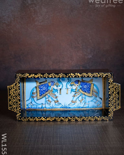 Wooden Painted Tray - 8Inches Wl1553 Trays