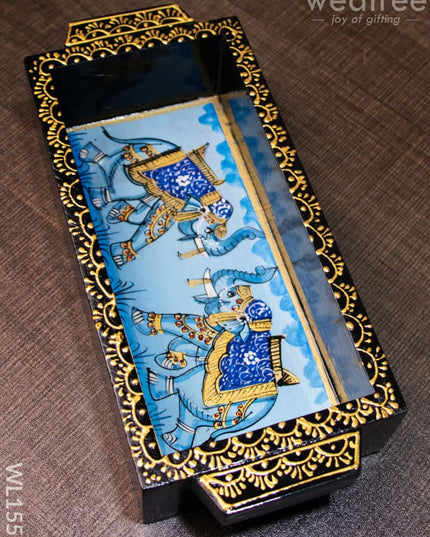 Wooden Painted Tray - 8Inches Wl1553 Trays