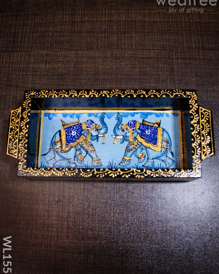 Wooden Painted Tray - 8Inches Wl1553 Trays