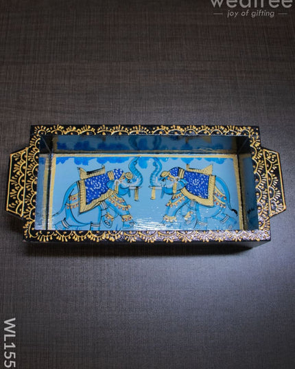 Wooden Painted Tray - 8Inches Wl1553 Trays