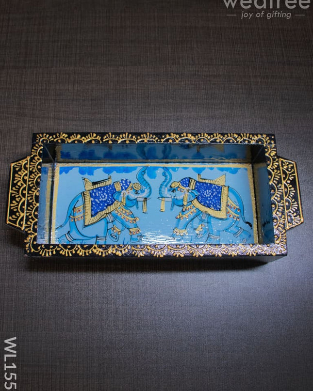 Wooden Painted Tray - 8Inches Wl1553 Trays