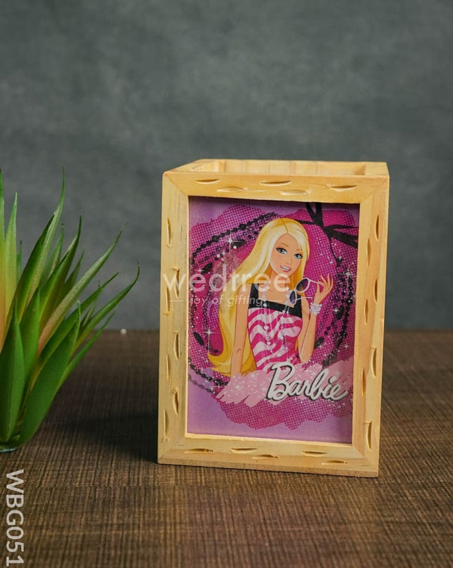 Wooden Pen Stand (3.2 X 4.2) - Barbie Wbg0517 Kids Return Gifts