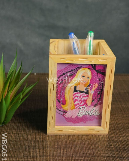 Wooden Pen Stand (3.2 X 4.2) - Barbie Wbg0517 Kids Return Gifts