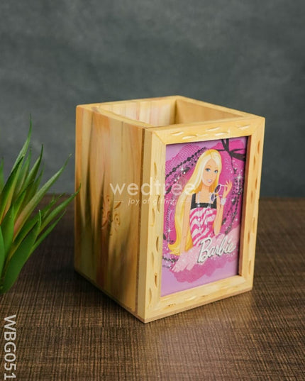 Wooden Pen Stand (3.2 X 4.2) - Barbie Wbg0517 Kids Return Gifts