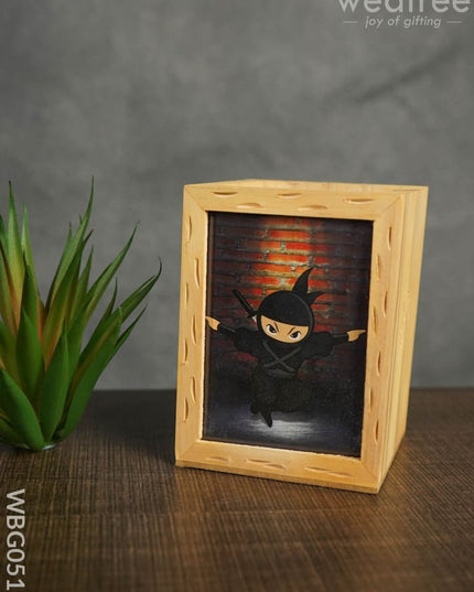 Wooden Pen Stand (3.2 X 4.2) - Ninja Wbg0519 Kids Return Gifts
