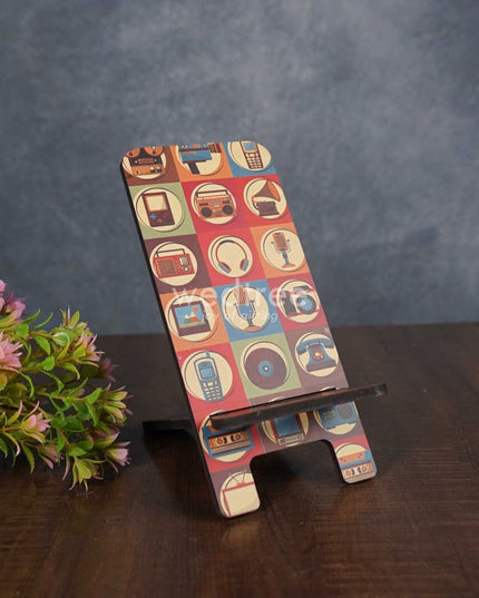 Wooden Printed Phone Stand - Wl3034 Utility