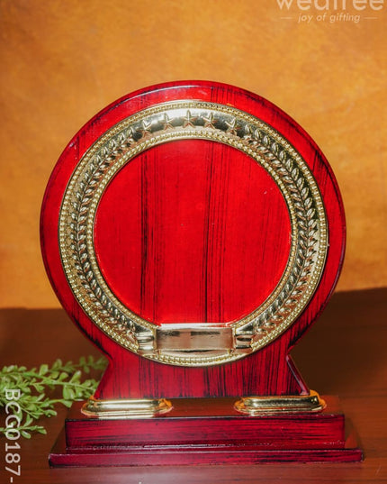 Wooden Round Trophy - Bcg0187 12.5 Inch Branding