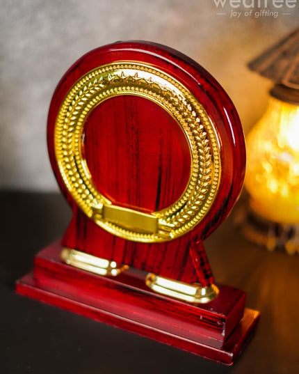Wooden Round Trophy - Bcg0187 Branding