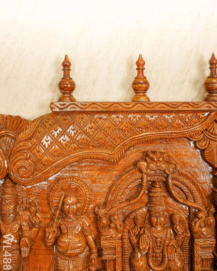 Wooden Tirupathi Balaji with Dasavatharam Panel - WL4881 Wooden Decor