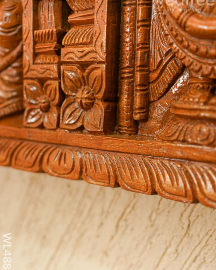 Wooden Tirupathi Balaji with Dasavatharam Panel - WL4881 Wooden Decor