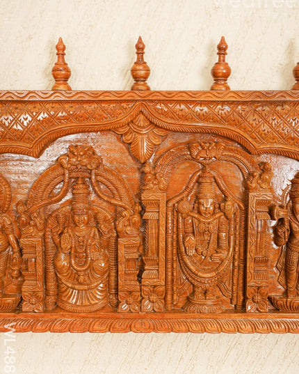Wooden Tirupathi Balaji with Dasavatharam Panel - WL4881 Wooden Decor
