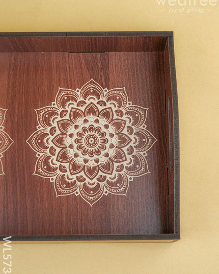 Wooden Tray - 12x8 inch - WL5734 - Wooden Trays