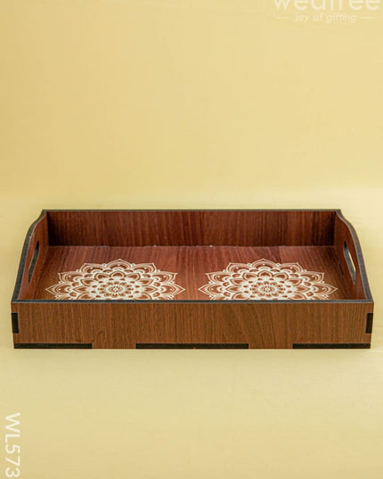 Wooden Tray - 12x8 inch - WL5734 - Wooden Trays