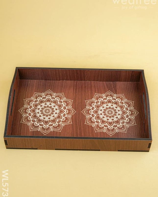 Wooden Tray - 12x8 inch - WL5734 - Wooden Trays