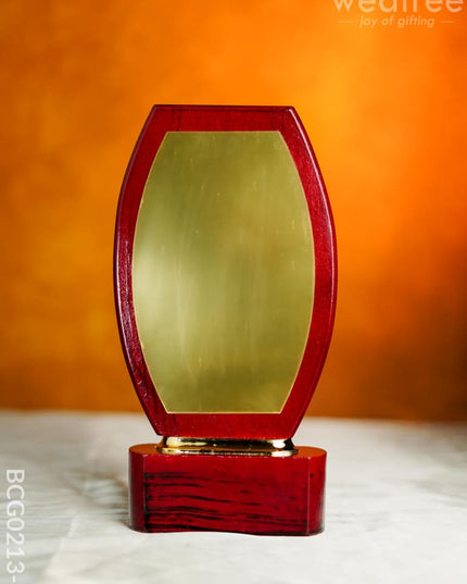 Wooden Trophy With Branding Space - Bcg0213 11 Inch